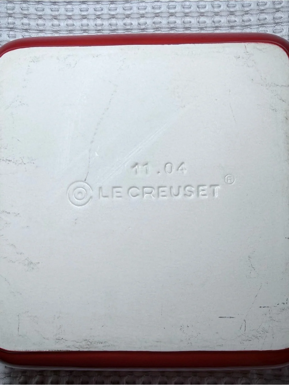 Le Creuset Square Baker Dish Flame Orange Stoneware Small Casserole Baking Pan